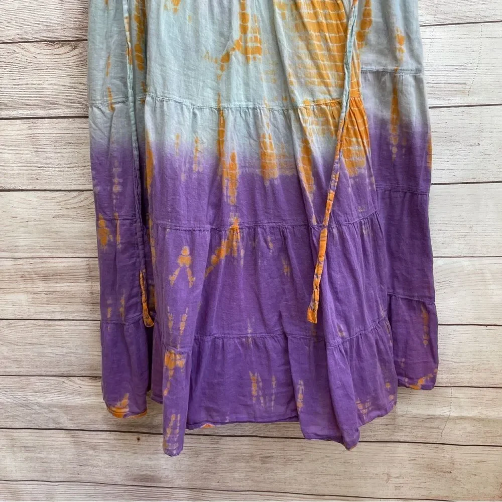 BHAG’S BOHO TIE DYE WRAP MAXI SKIRT‎
